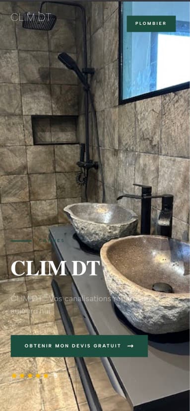 Site vitrine plombier